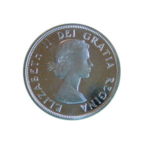 1964 Dollar en Argent (1$) CAMEO - 100e anniversaire Conférences Charlottetown et Québec - PL-67