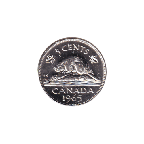 1965 5 cents Castor - BU (MS-64) CHOICE +