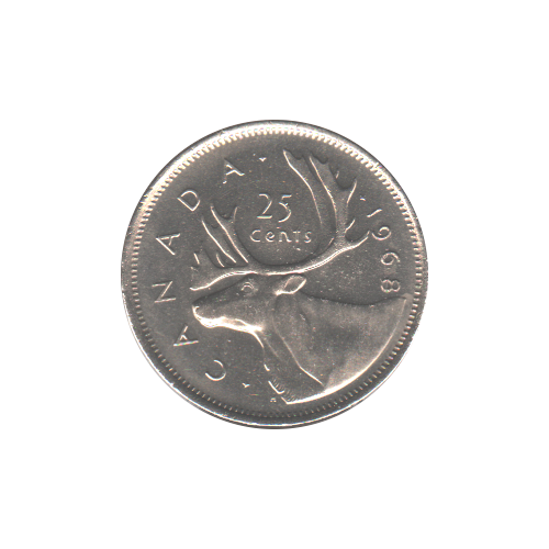 1968 25 cents Nickel UNC