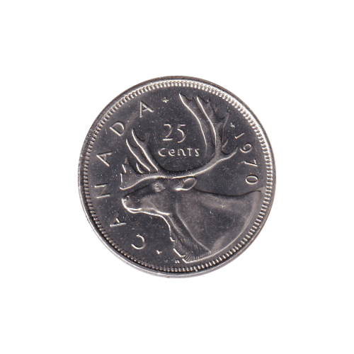 1970 25 cents BU (MS-63) - CHOICE