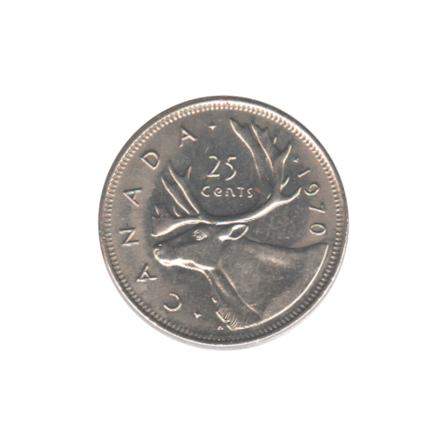 1970 25 cents UNC
