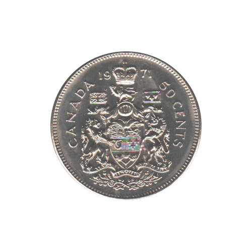 1971 50 cents BU (MS-65) GEM