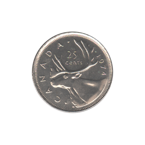 1974 25 cents BU (MS-63) CHOICE