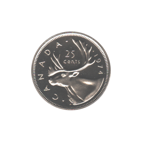 1974 25 cents NBU (PL-65) GEM