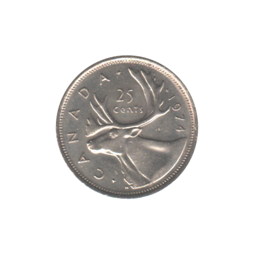 1974 25 cents UNC