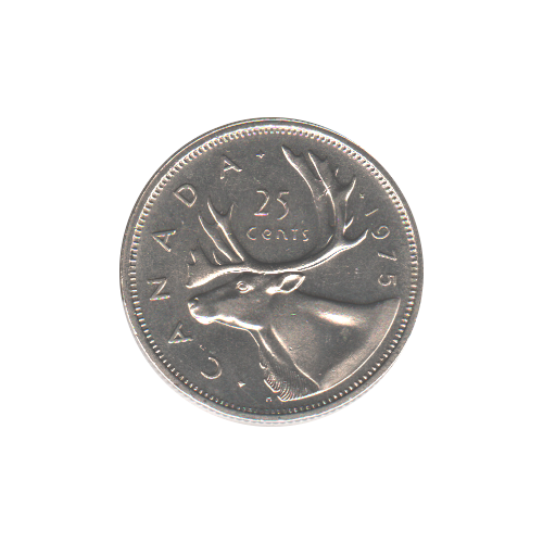 1975 25 cents UNC