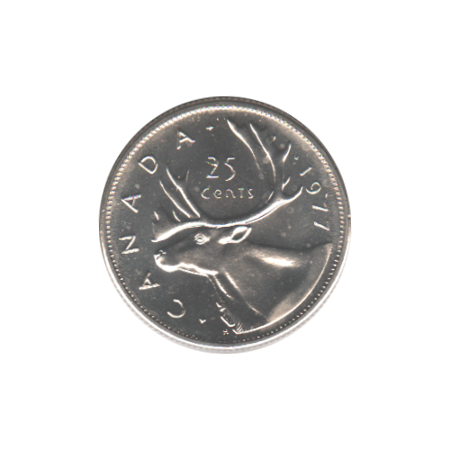 1977 25 cents BU (MS-64) CHOICE +
