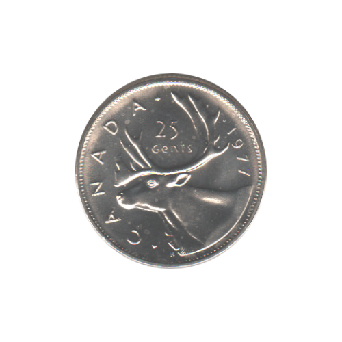 1977 25 cents BU (MS-65) GEM