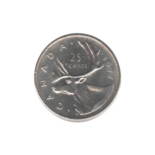 1977 25 cents UNC+