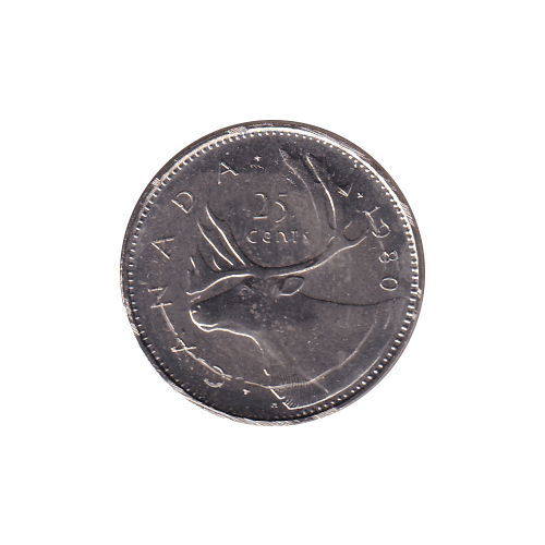 1980 25 cents BU (MS-60)