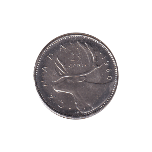 1980 25 cents BU (MS-62)