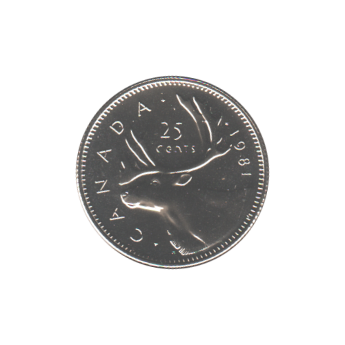 1981 25 cents NBU (PL-65) GEM