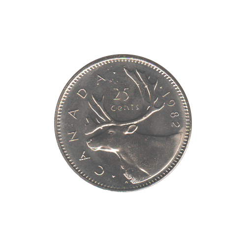 1982 25 cents BU (MS-64) CHOICE+