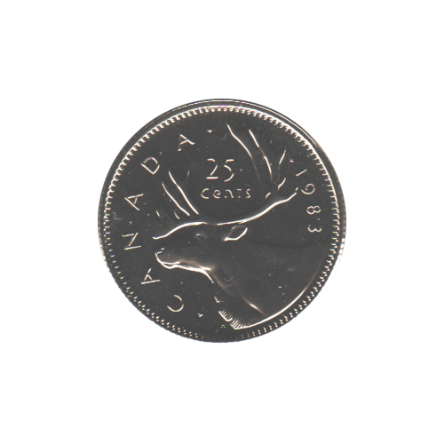 1983 25 cents NBU (PL-65) GEM