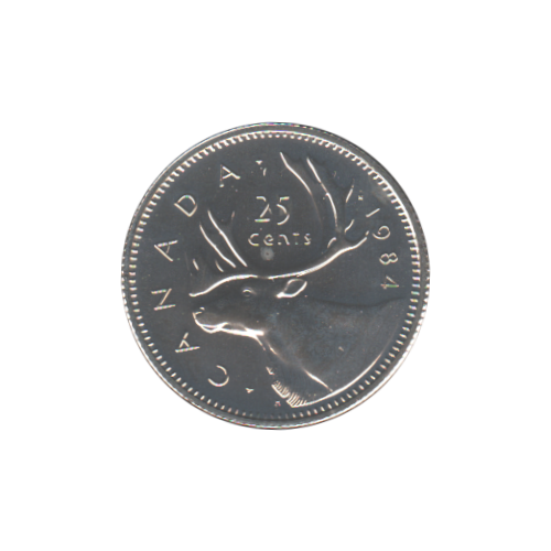 1984 25 cents NBU (PL-65) GEM