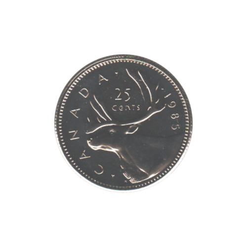 1985 25 cents NBU (PL-65) GEM