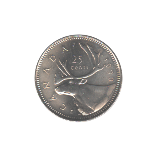 1990 25 cents BU (MS-64) - CHOICE+