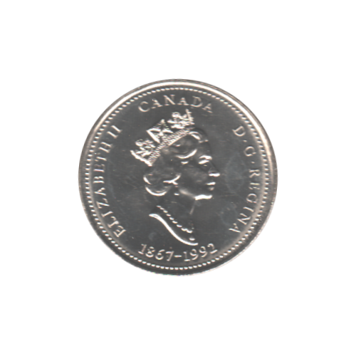 1992 25 cents Colombie-Britanique BU (MS-63) - CHOICE