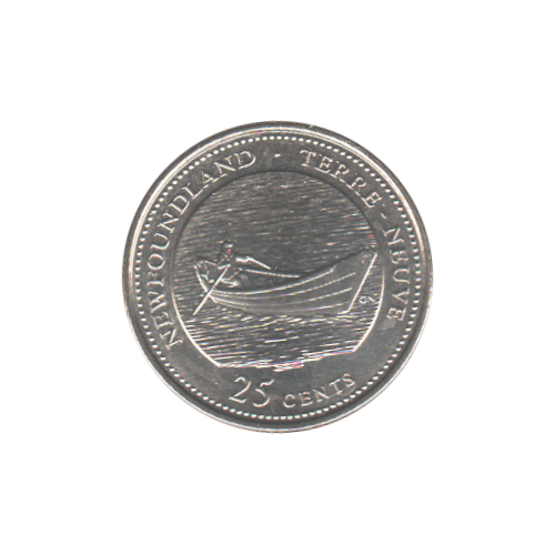 1992 25 cents Terre-Neuve BU (MS-63) - CHOICE