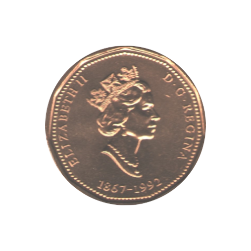 1992 Loonie (1$) Confédération BU (MS-62)