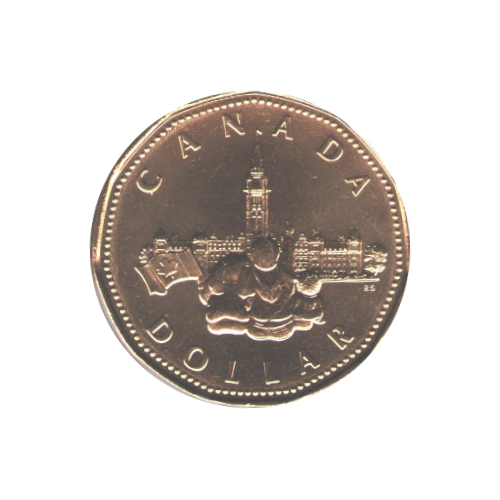 1992 Loonie (1$) Confédération BU (MS-62)