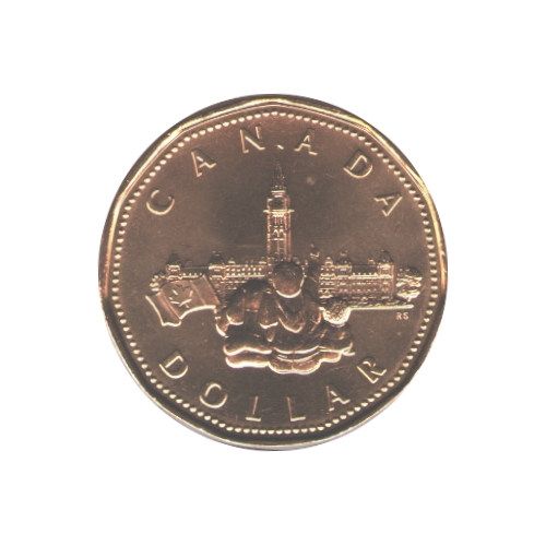1992 Loonie (1$) Confédération BU (MS-63) CHOICE