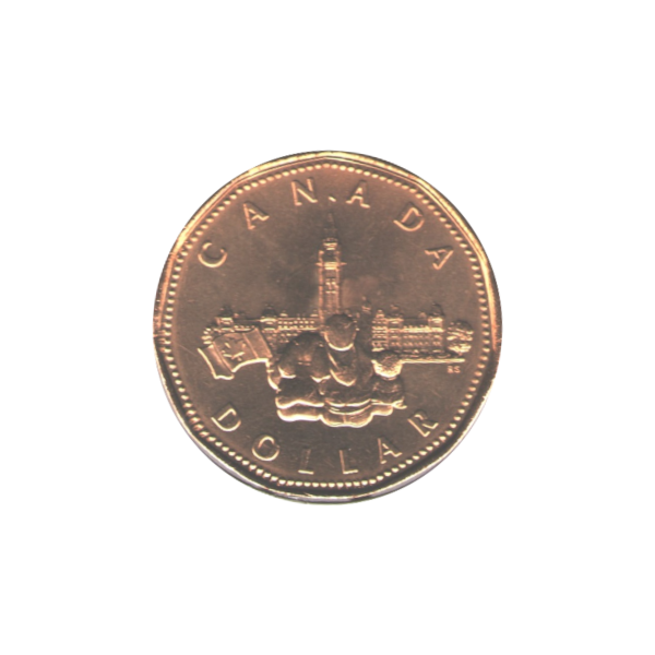 1992 Dollar (Loonie) Confédération 1867-1992 Certifié ICG MS-66 (arc-en-ciel)