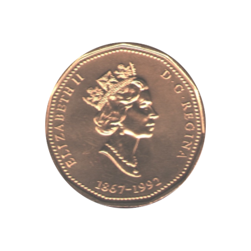 1992 Loonie (1$) Confédération BU (MS-64) CHOICE +