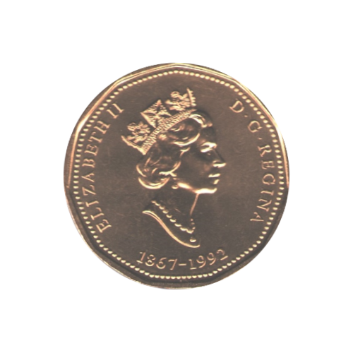 1992 Loonie (1$) Confédération BU (MS-65) GEM