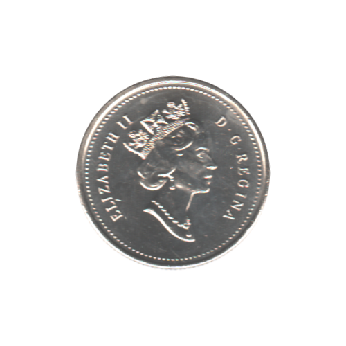 1995 Canada 25 cents BU (MS-63) - CHOICE