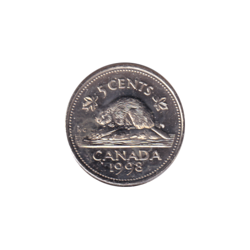 1998 5 cents Castor - BU (MS-62)