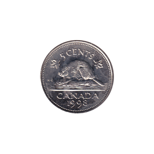 1998 5 cents Castor - BU (MS-64) CHOICE +