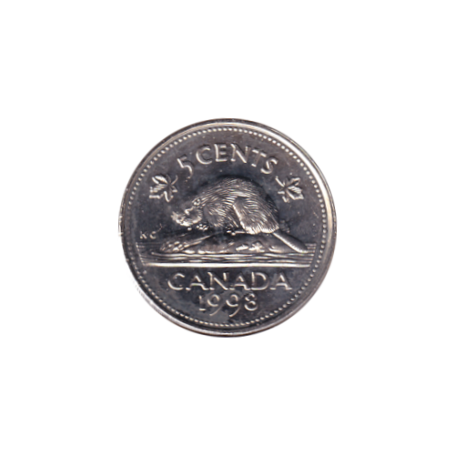1998 5 cents Castor - BU (MS-66) GEM +