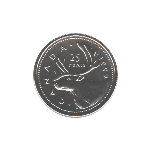 1999 25 cents NBU (PL-66) - CHOICE
