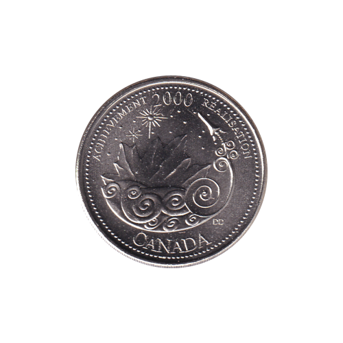 2000 25 cents Réalisation/Mars BU (MS-62)