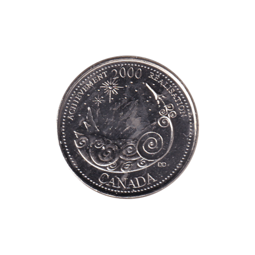 2000 25 cents Réalisation/Mars BU (MS-63) CHOICE