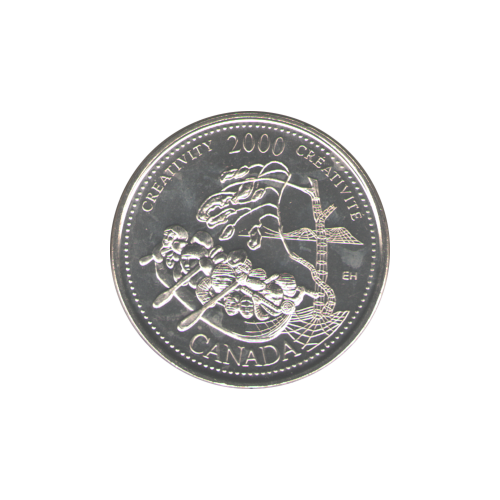 2000 25 cents Créativité/Octobre BU (MS-62)