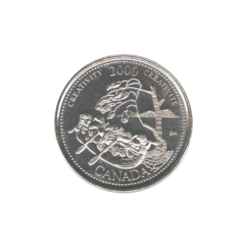 2000 25 cents Créativité/Octobre BU (MS-63) - CHOICE