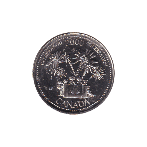 2000 25 cents Famille/Août BU (MS-60)