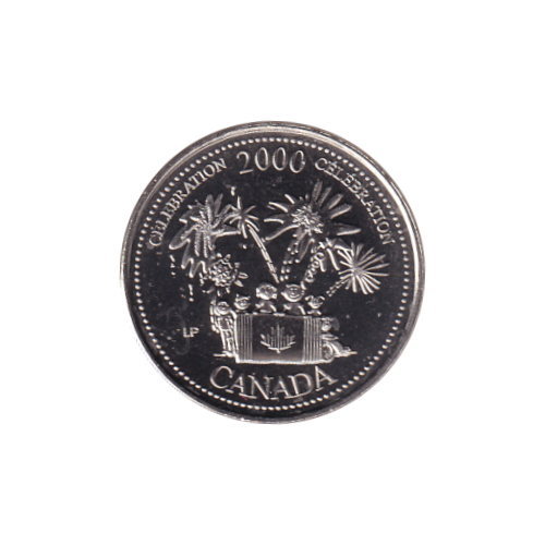 2000 25 cents Célébration/Juillet BU (MS-65) GEM