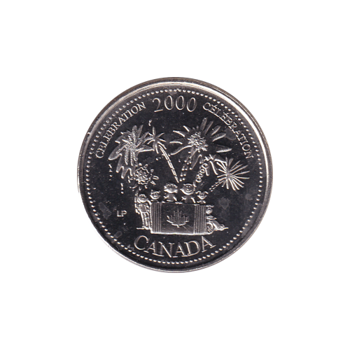 2000 25 cents Célébration/Juillet BU (MS-66) GEM +