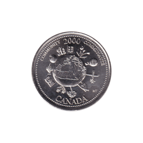 2000 25 cents Communauté/Décembre BU (MS-64) CHOICE +
