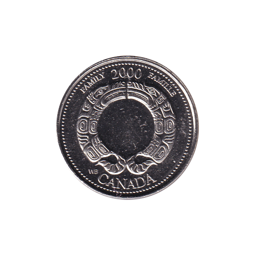 2000 25 cents Famille/Août BU (MS-63) CHOICE