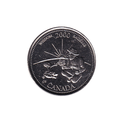 2000 25 cents Sagesse/Septembre BU (MS-62)