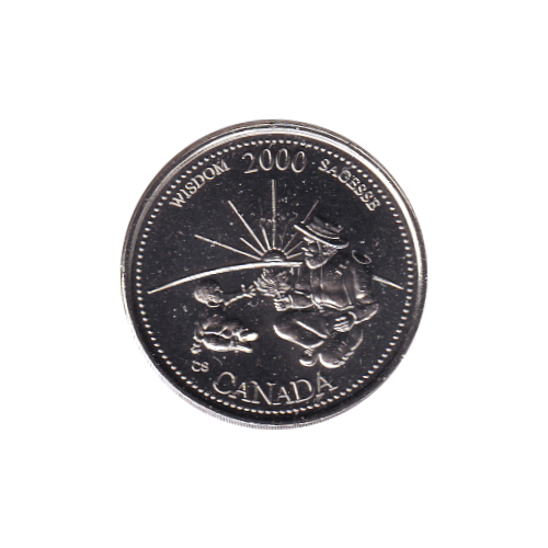 2000 25 cents Sagesse/Septembre BU (MS-63) CHOICE
