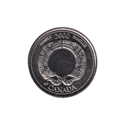 2000 25 cents Famille/Août BU (MS-64) CHOICE +