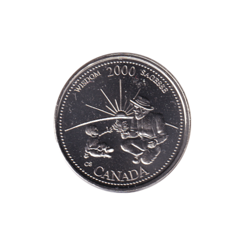 2000 25 cents Sagesse/Septembre BU (MS-65) GEM