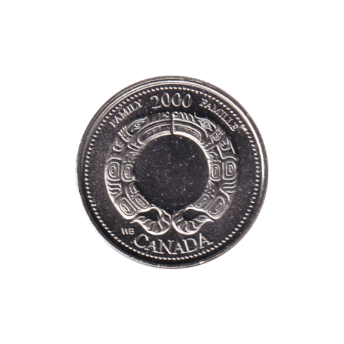 2000 25 cents Famille/Août BU - MINT MADE CHIP