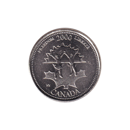 2000 25 cents Liberté/Novembre BU (MS-60)
