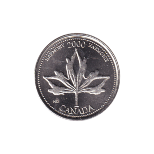 2000 25 cents Harmonie/Juin BU (MS-62)